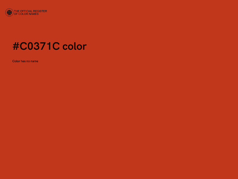 #C0371C color image