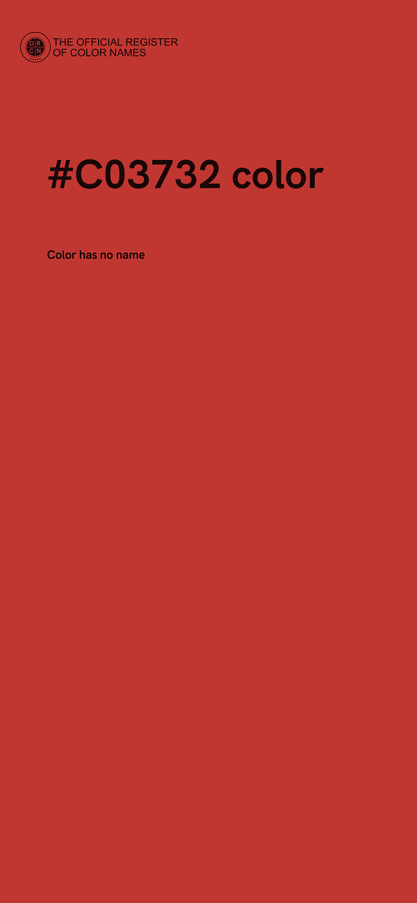 #C03732 color image