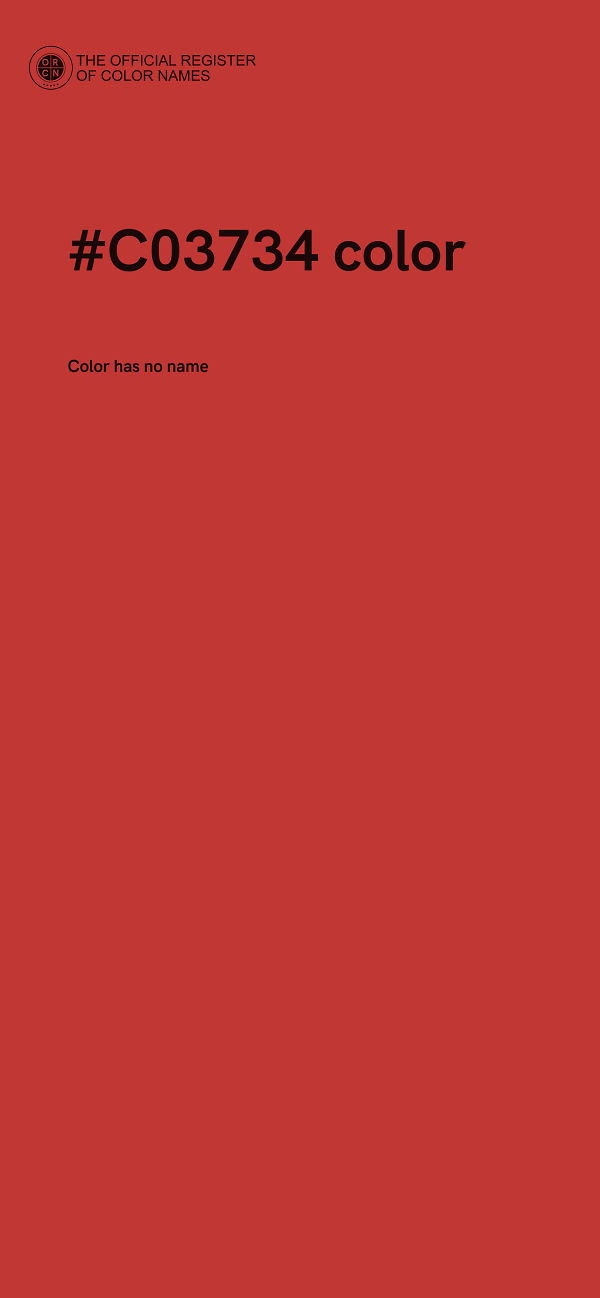 #C03734 color image