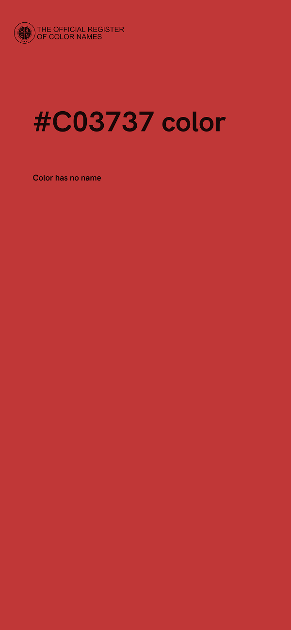 #C03737 color image