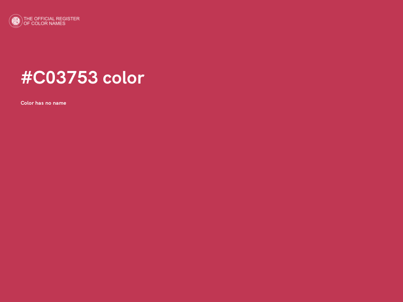 #C03753 color image
