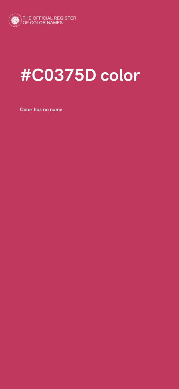 #C0375D color image