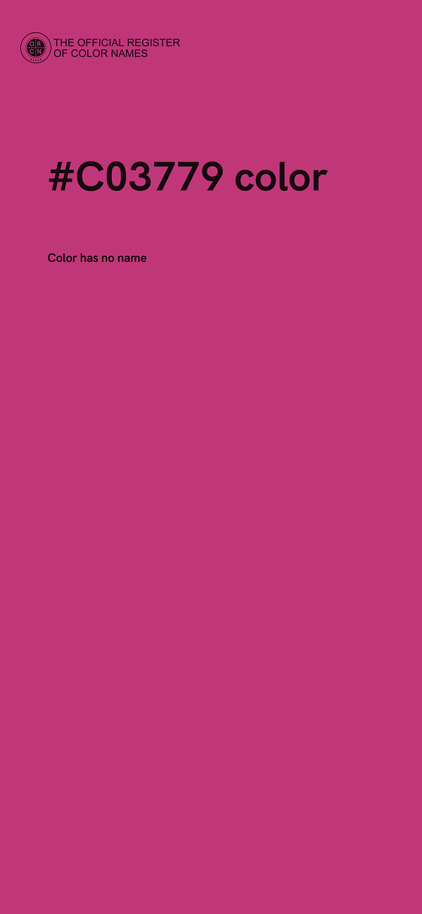 #C03779 color image