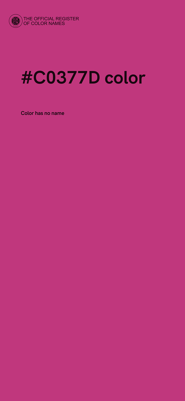#C0377D color image