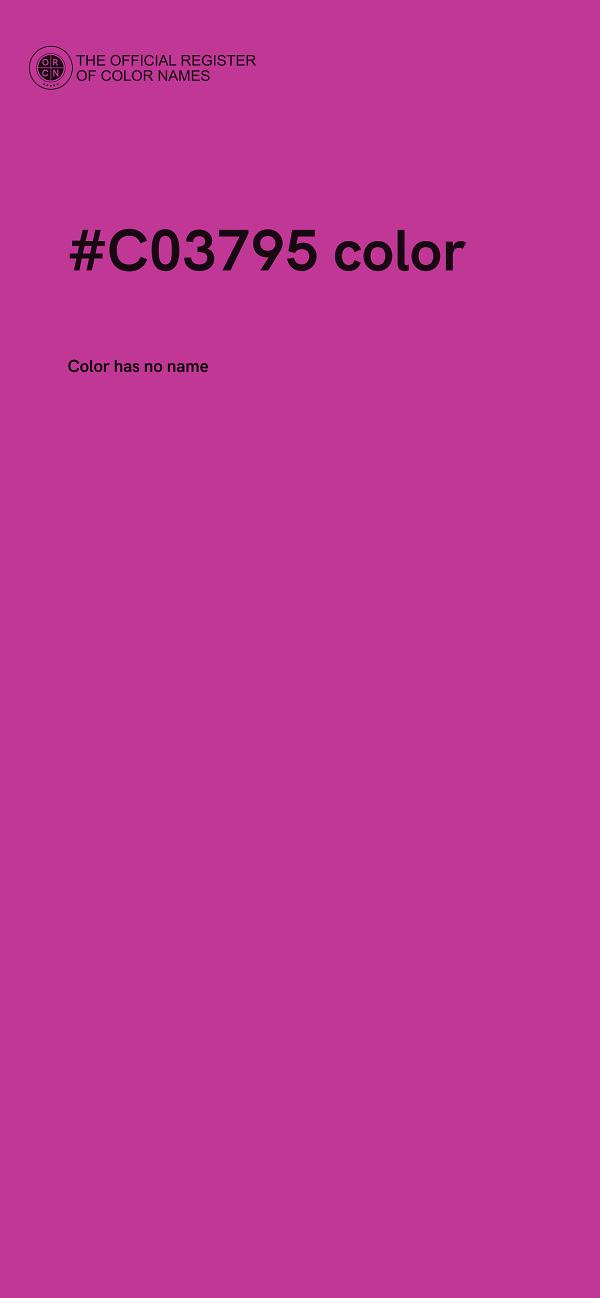 #C03795 color image