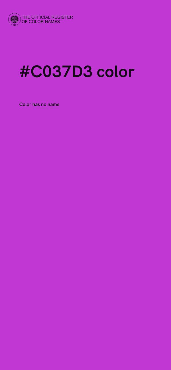 #C037D3 color image