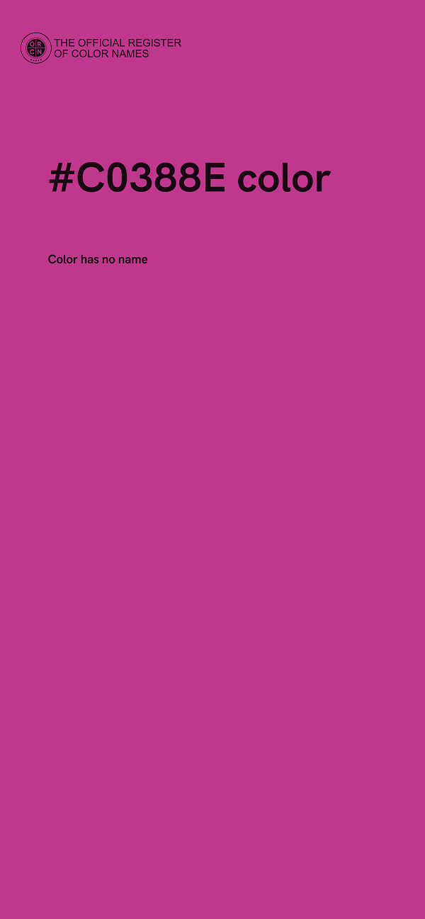 #C0388E color image