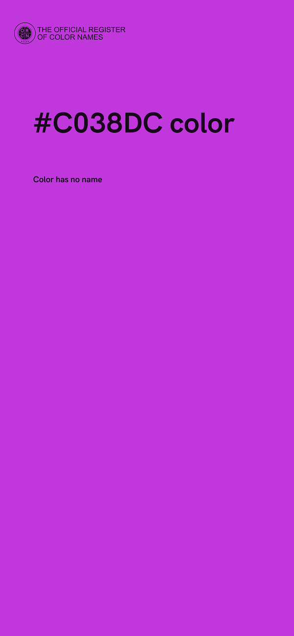 #C038DC color image