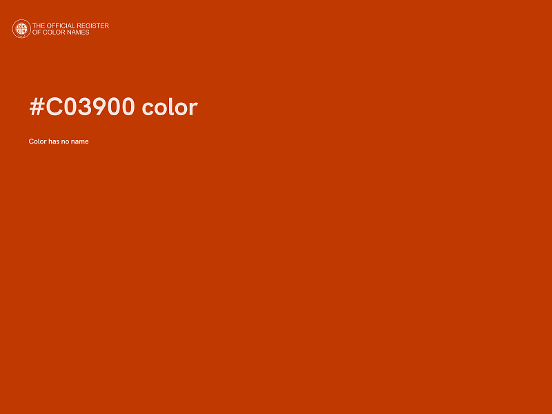 #C03900 color image