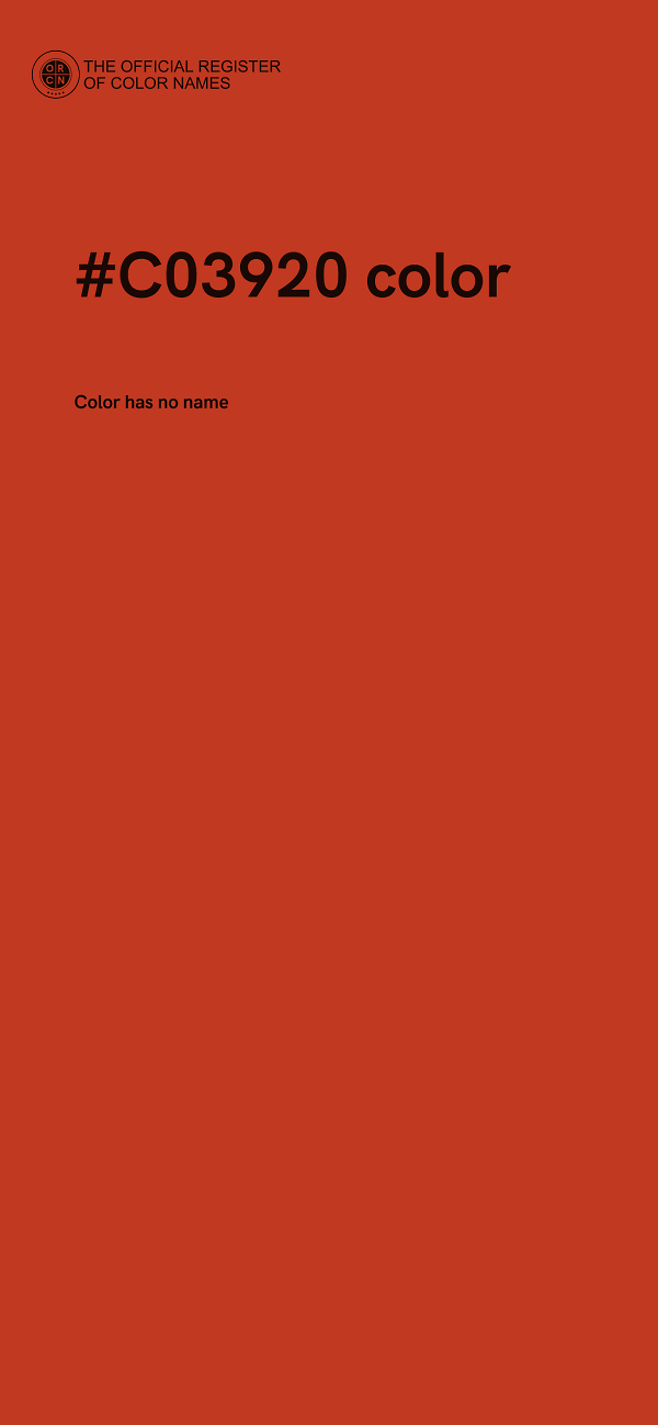 #C03920 color image