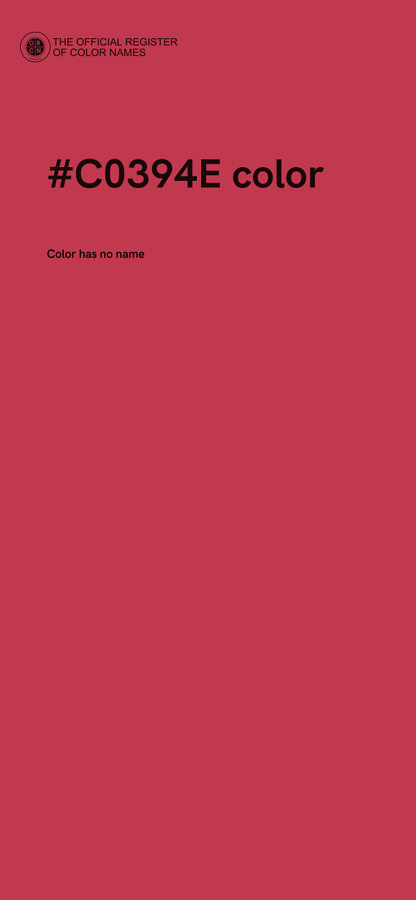 #C0394E color image