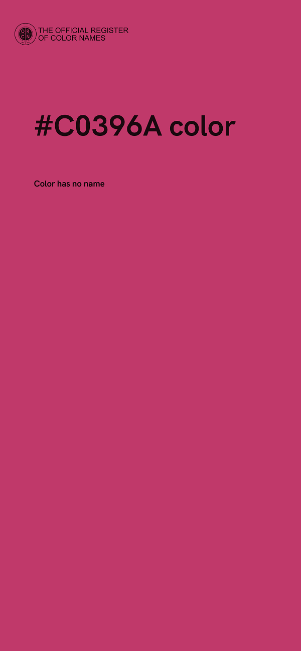 #C0396A color image