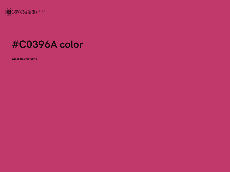 #C0396A color image