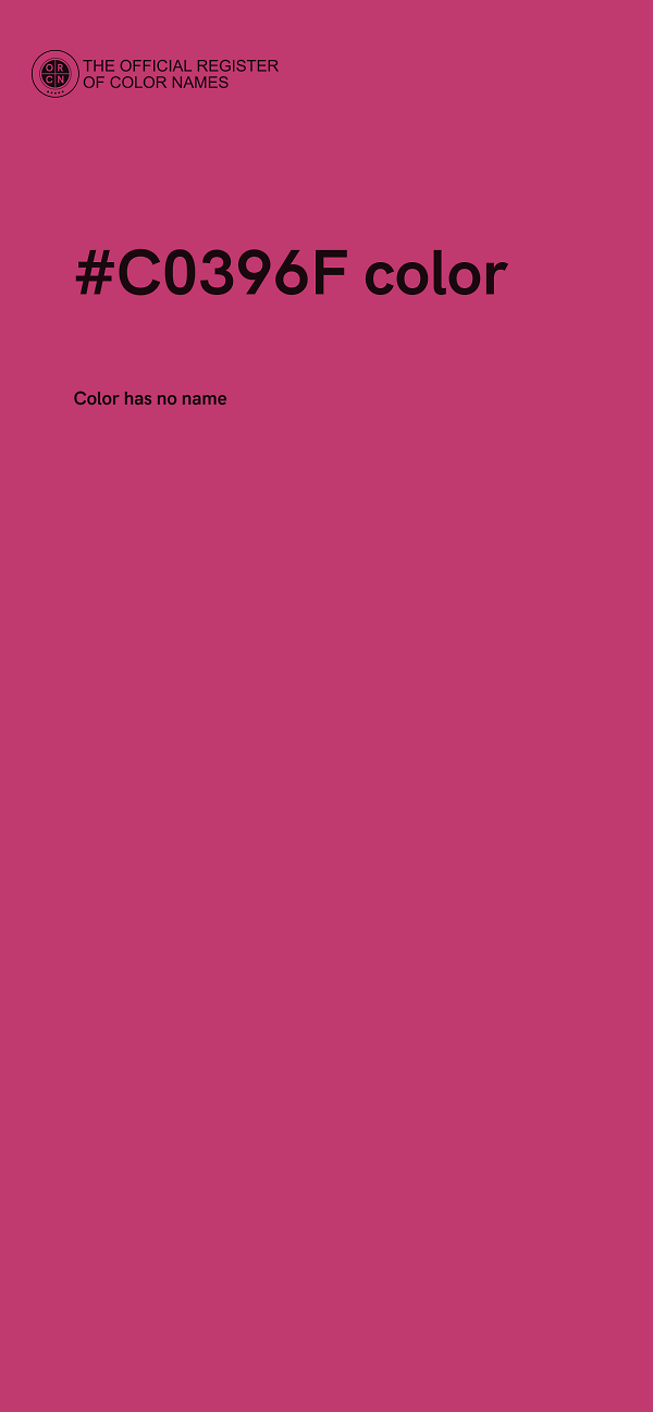 #C0396F color image