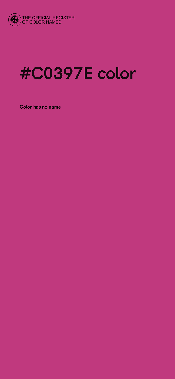 #C0397E color image