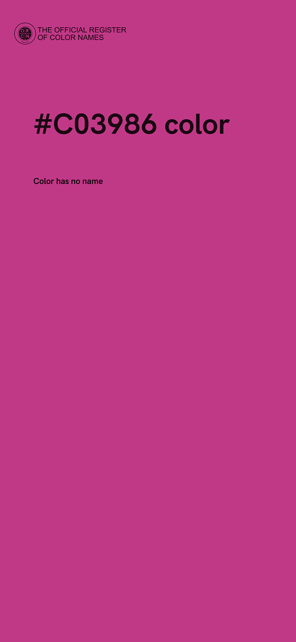 #C03986 color image