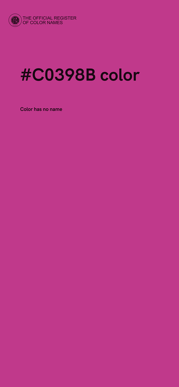 #C0398B color image