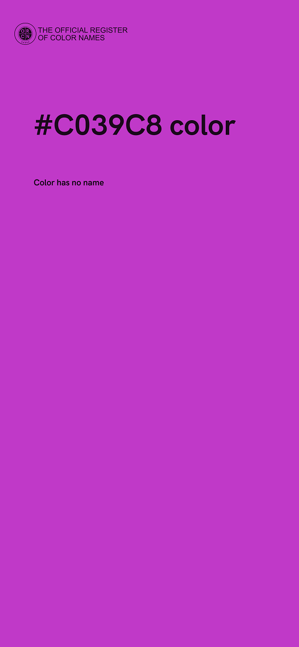 #C039C8 color image