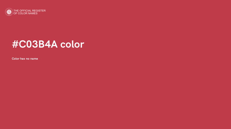 #C03B4A color image