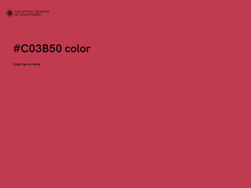 #C03B50 color image