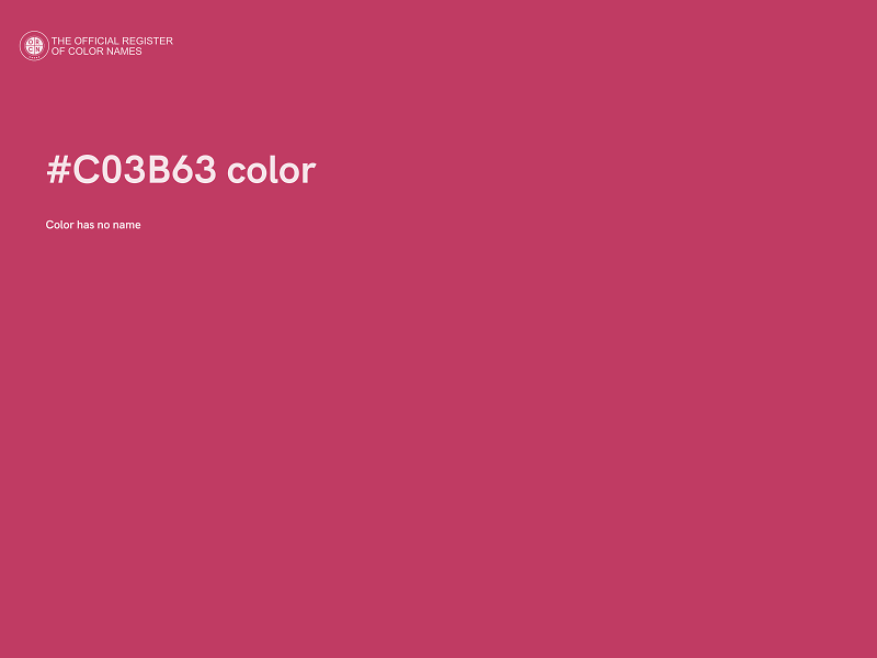#C03B63 color image
