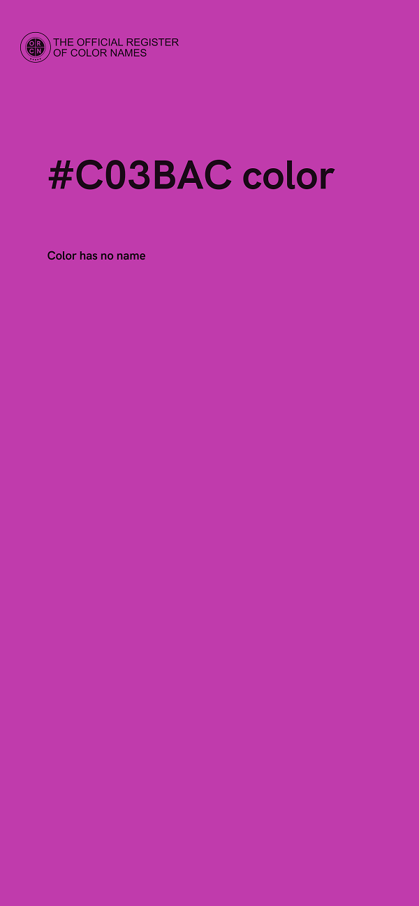 #C03BAC color image