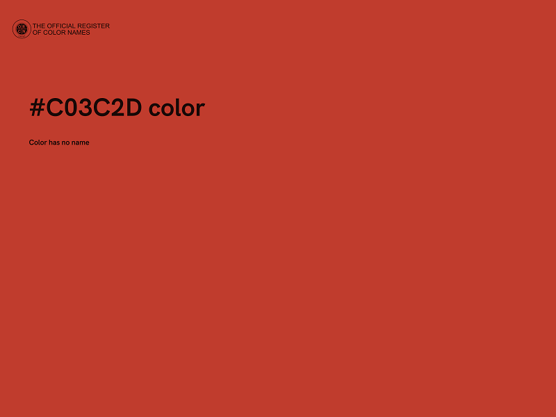 #C03C2D color image