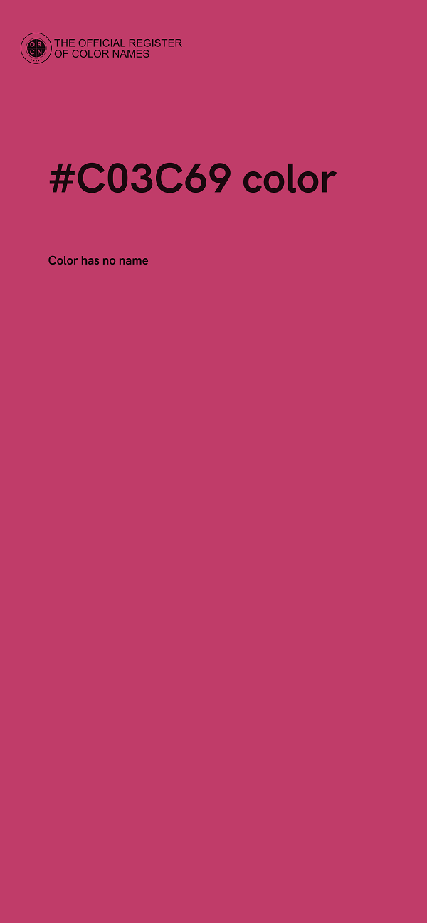 #C03C69 color image