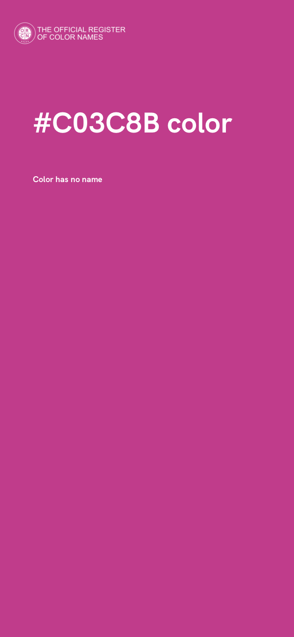 #C03C8B color image