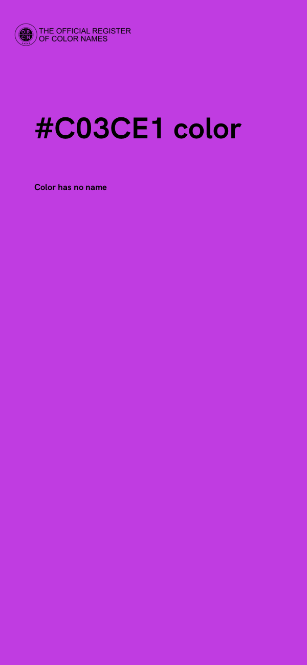 #C03CE1 color image