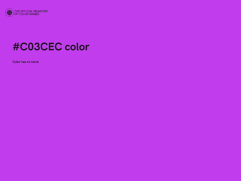 #C03CEC color image