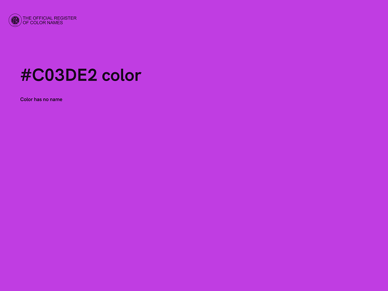 #C03DE2 color image