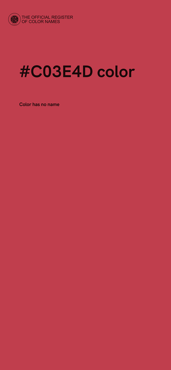#C03E4D color image