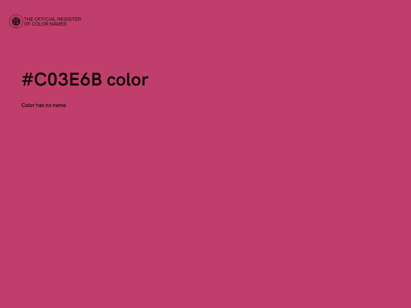 #C03E6B color image