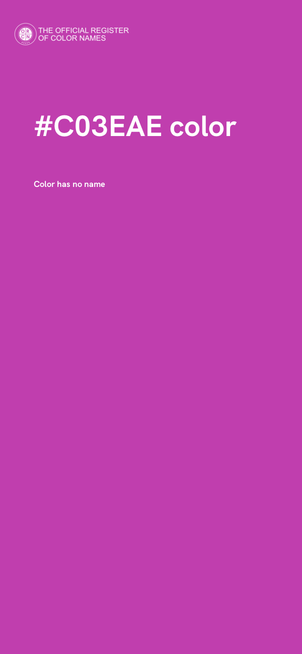 #C03EAE color image