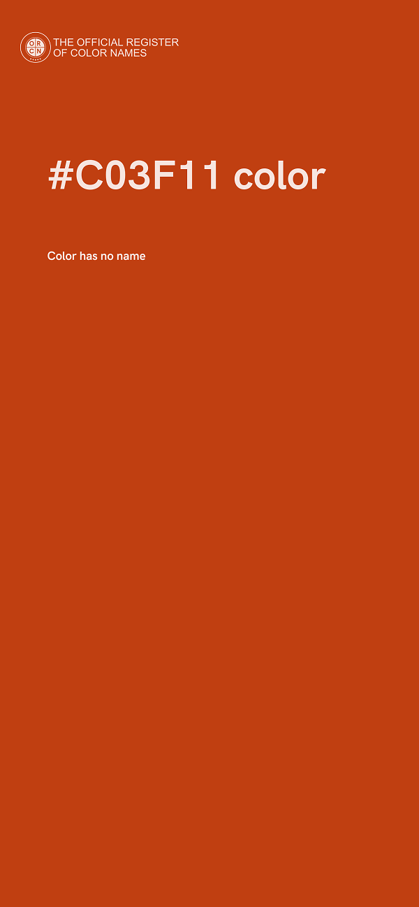 #C03F11 color image
