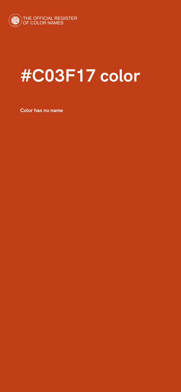 #C03F17 color image