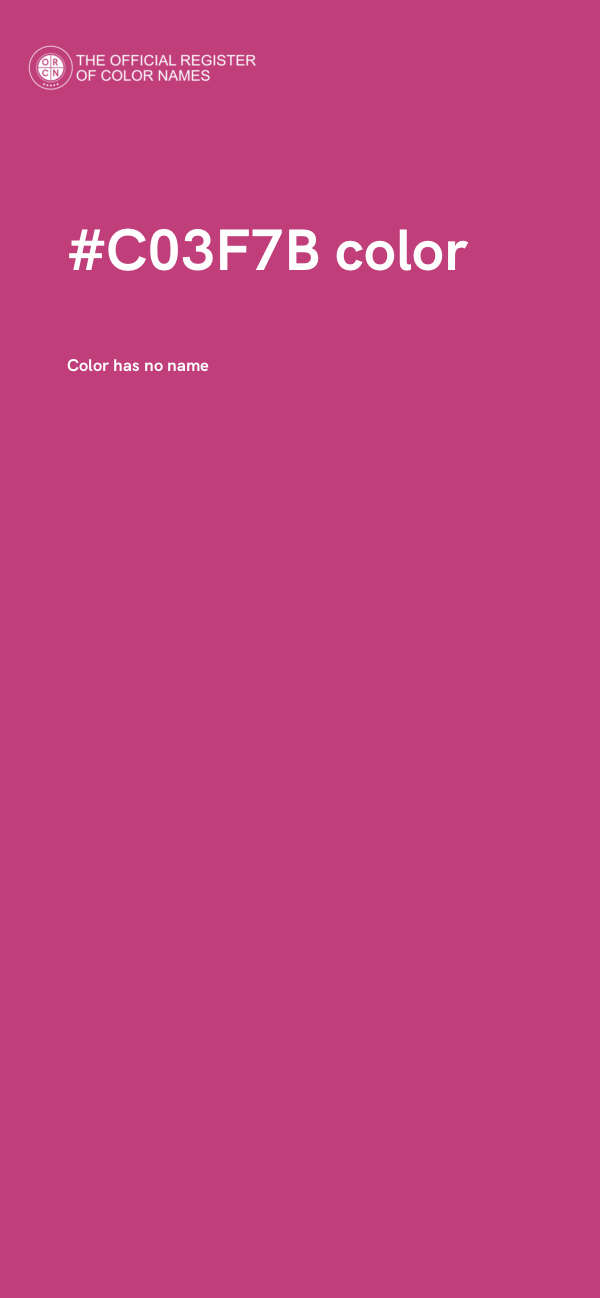 #C03F7B color image