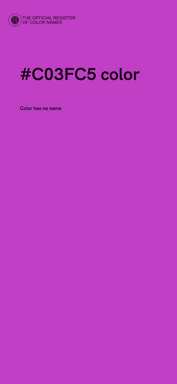 #C03FC5 color image