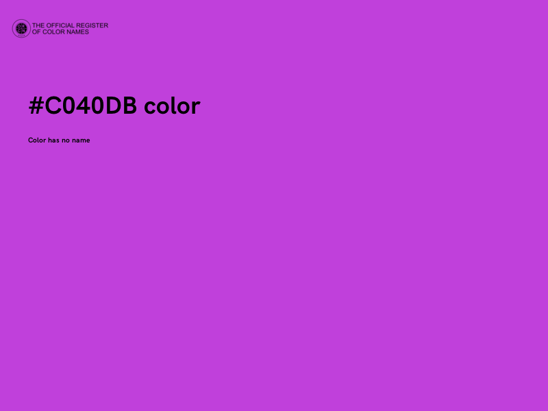 #C040DB color image
