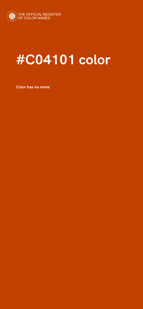 #C04101 color image