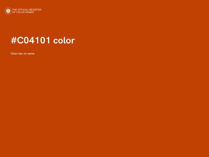 #C04101 color image