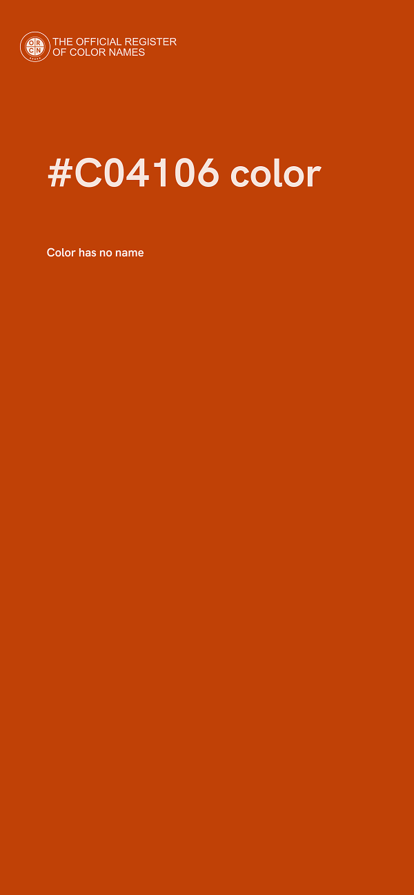 #C04106 color image