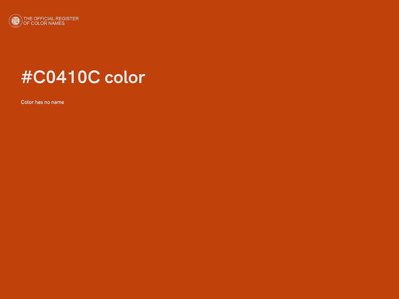 #C0410C color image