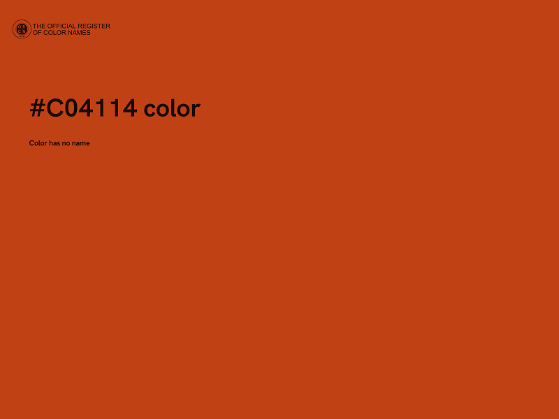 #C04114 color image