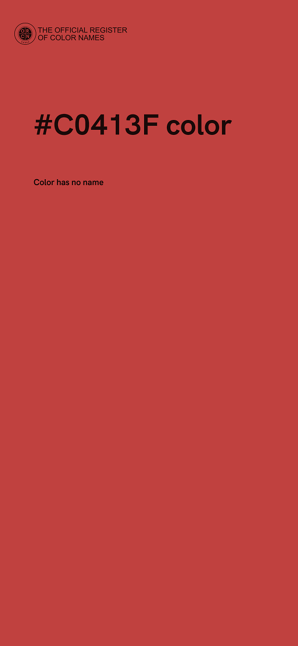 #C0413F color image