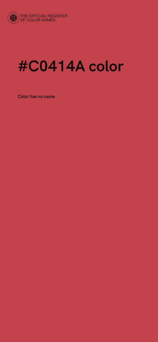 #C0414A color image