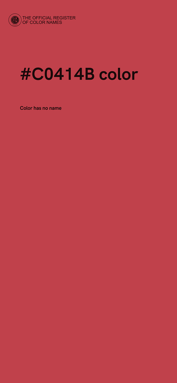 #C0414B color image