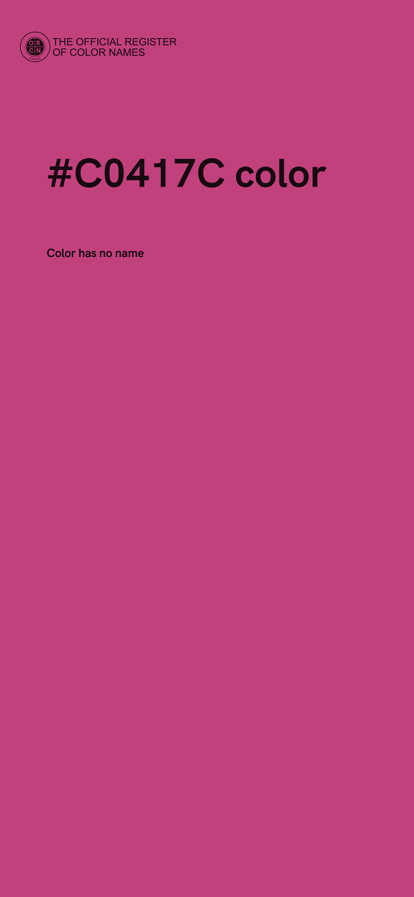 #C0417C color image