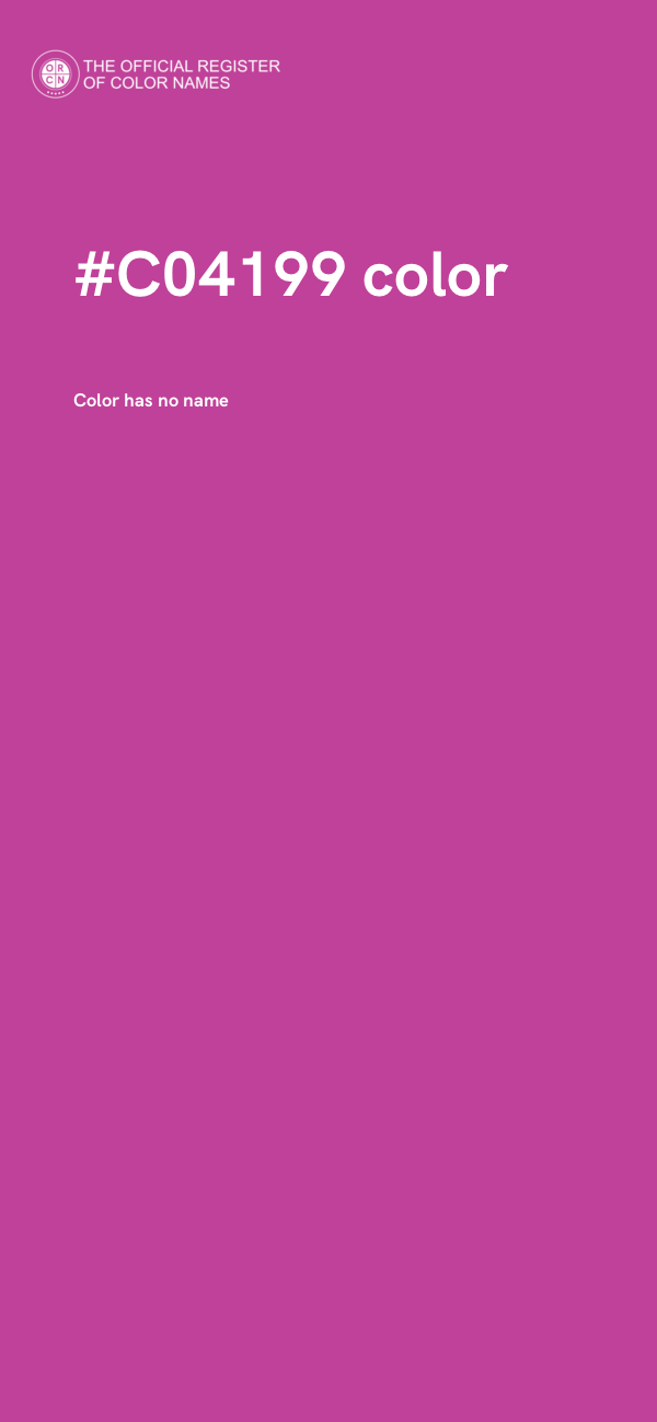 #C04199 color image